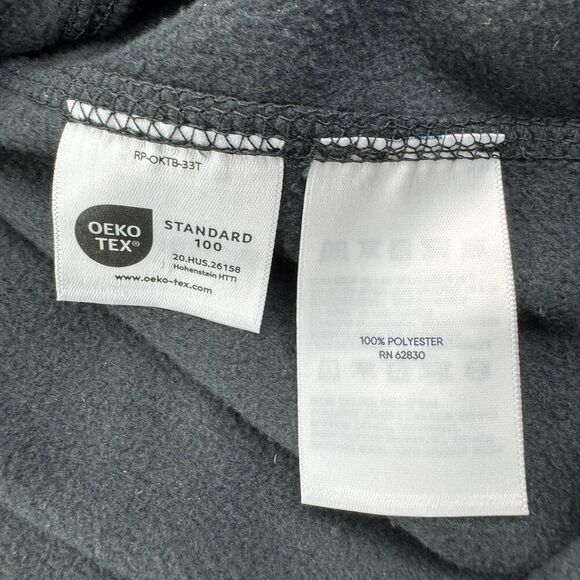 Lands’ End Men’s Black Fleece Full Zip Vest Size XXL 50-52 Sleeveless - Picture 4 of 6